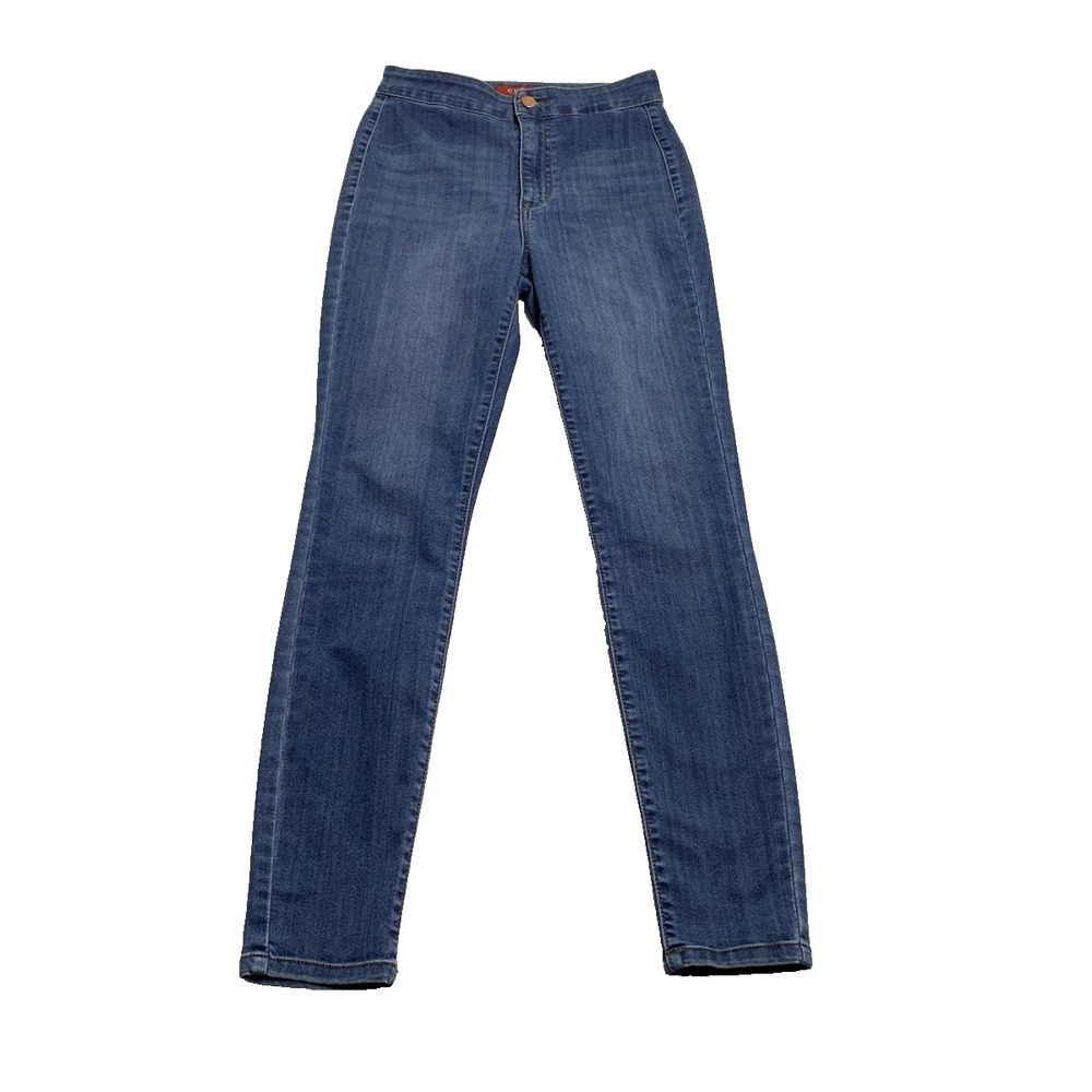 GUESS Ultra High Rise Skinny Light Wash Stretch Comfort No Front Pockets Sz 26